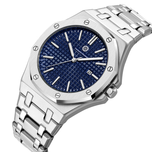 Constantin Durmont Herren Armbanduhr Montédur Bleu Acier