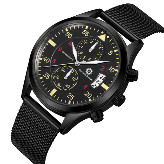 Constantin Durmont Herren Armbanduhr Fliegeruhr Mondevoir IPBK-B