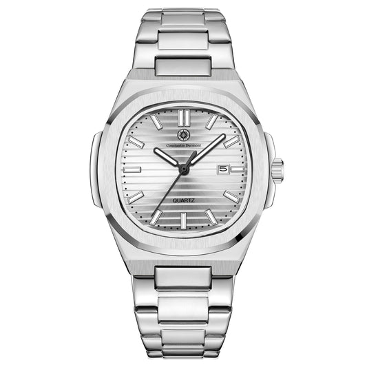 Constantin Durmont Herren Armbanduhr Solémire gris acier