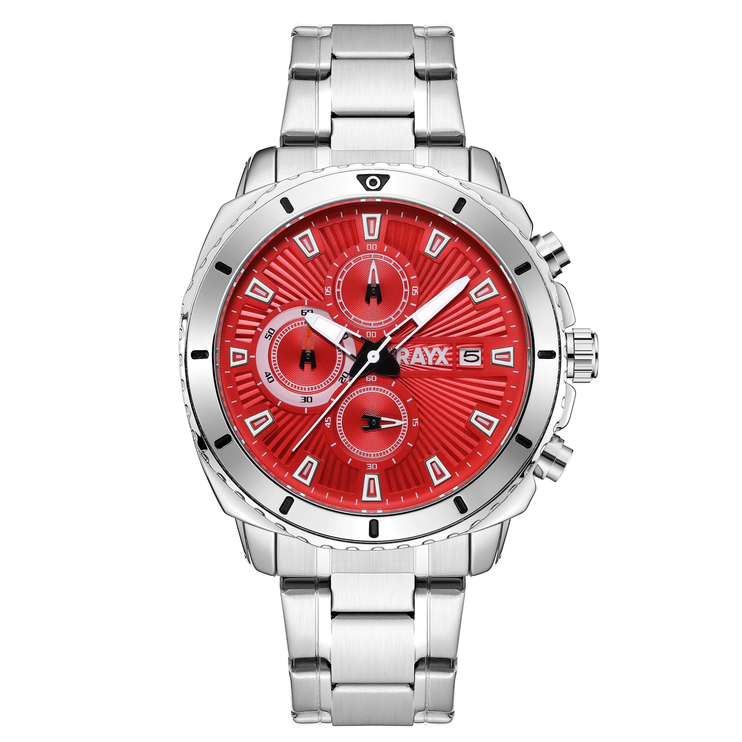 THE RAYX Herren Armbanduhr Xavento Zorvento Rosso