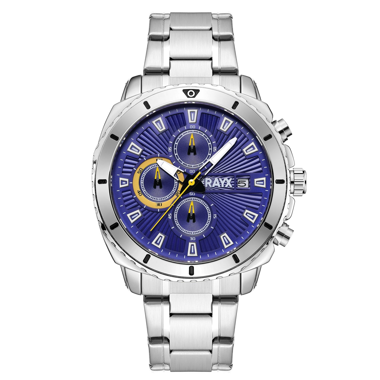 THE RAYX Herren Armbanduhr Xavento Belvorno Blu/Giallo