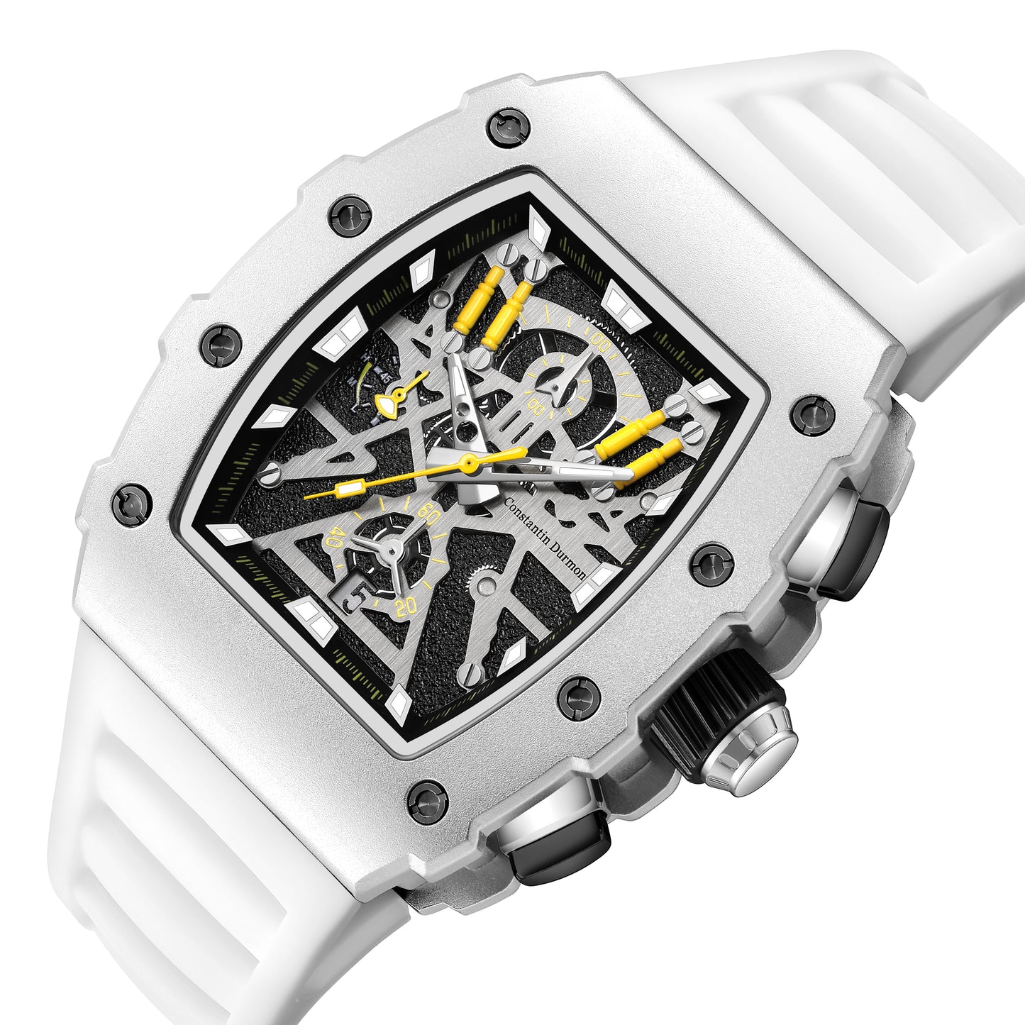 Constantin Durmont Herren Armbanduhr Altéragarde Blanc