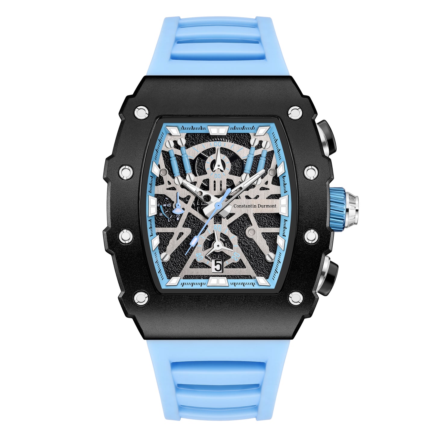 Constantin Durmont Herren Armbanduhr Altéragarde Bleu clair