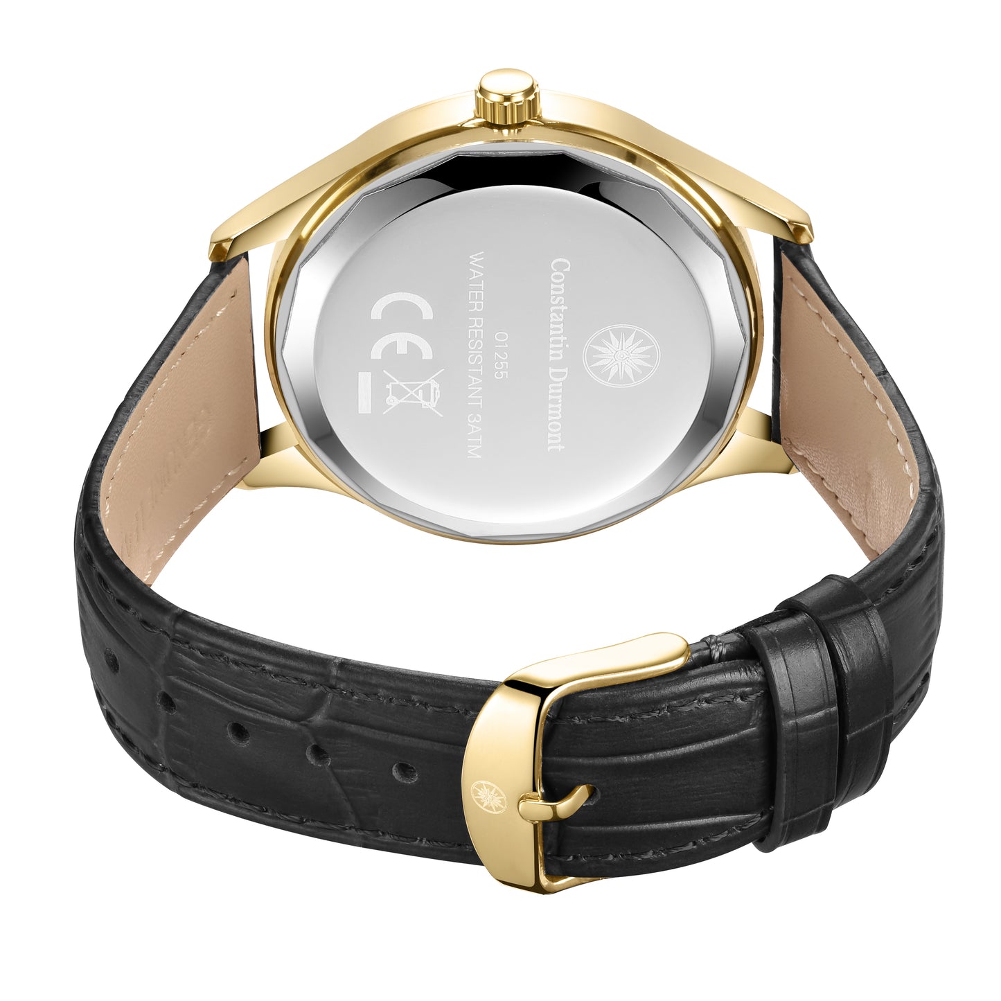 Constantin Durmont Herren Armbanduhr Tourvère Blanc Doré