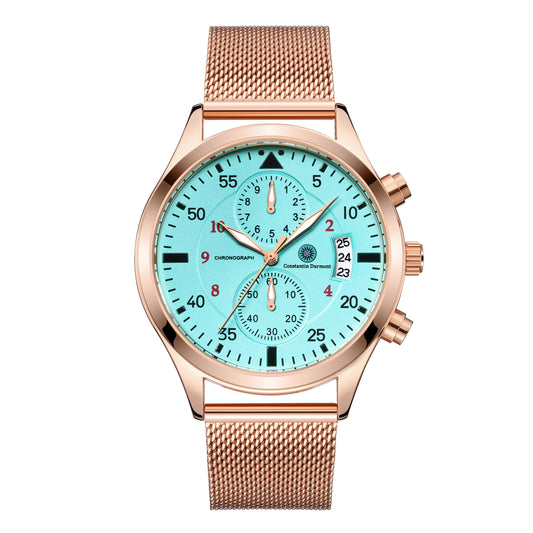 Constantin Durmont Herren Armbanduhr Lumadoré Rosé Acier