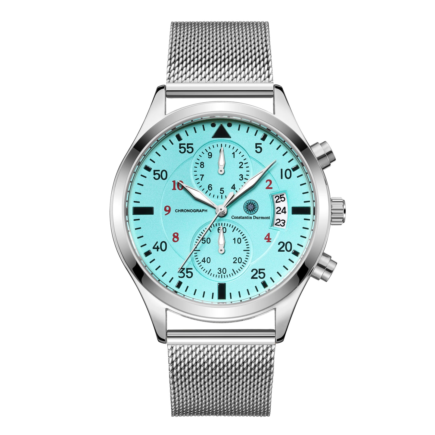 Constantin Durmont Herren Armbanduhr Lumadoré Turquoise Acier