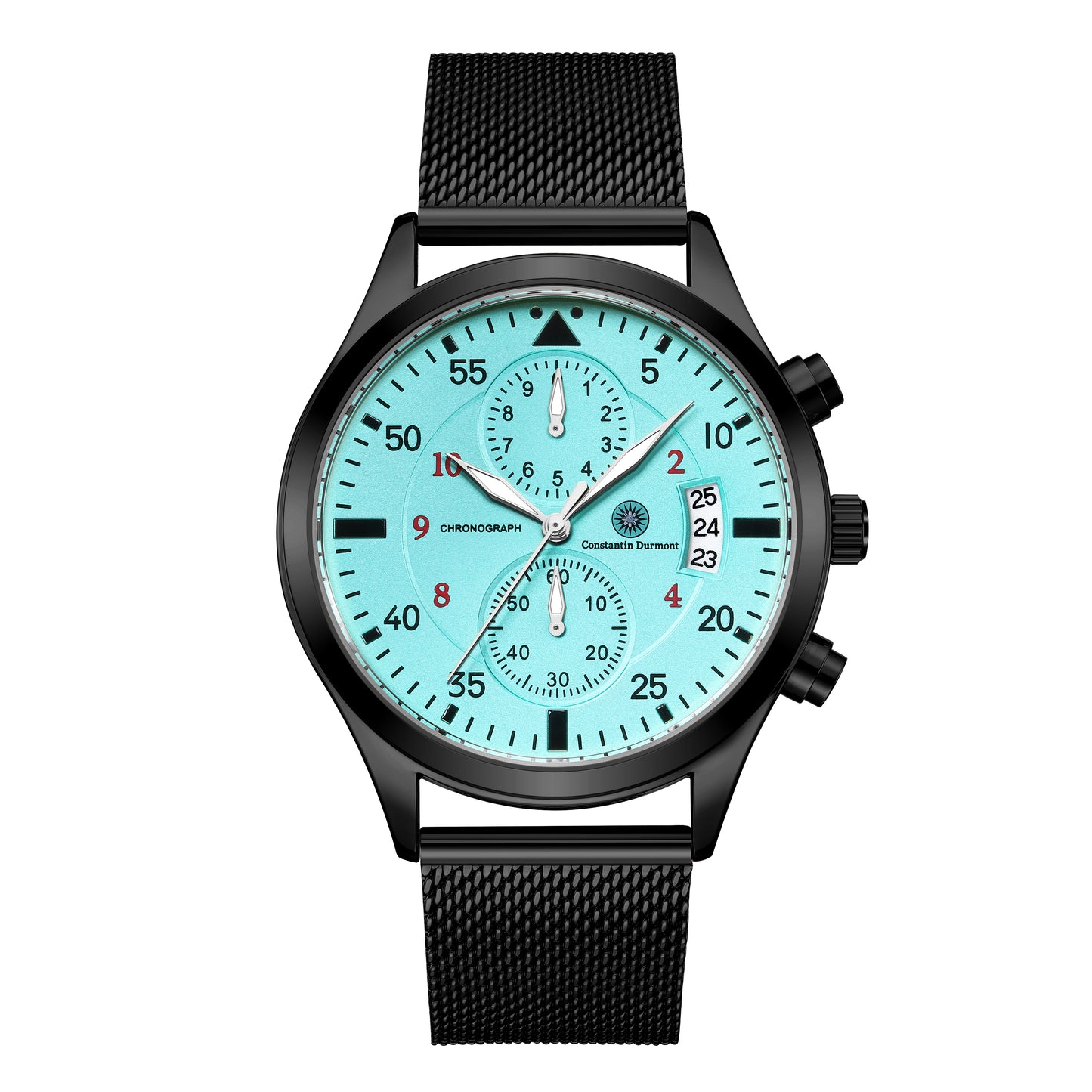 Constantin Durmont Herren Armbanduhr Lumadoré Turquoise Noir