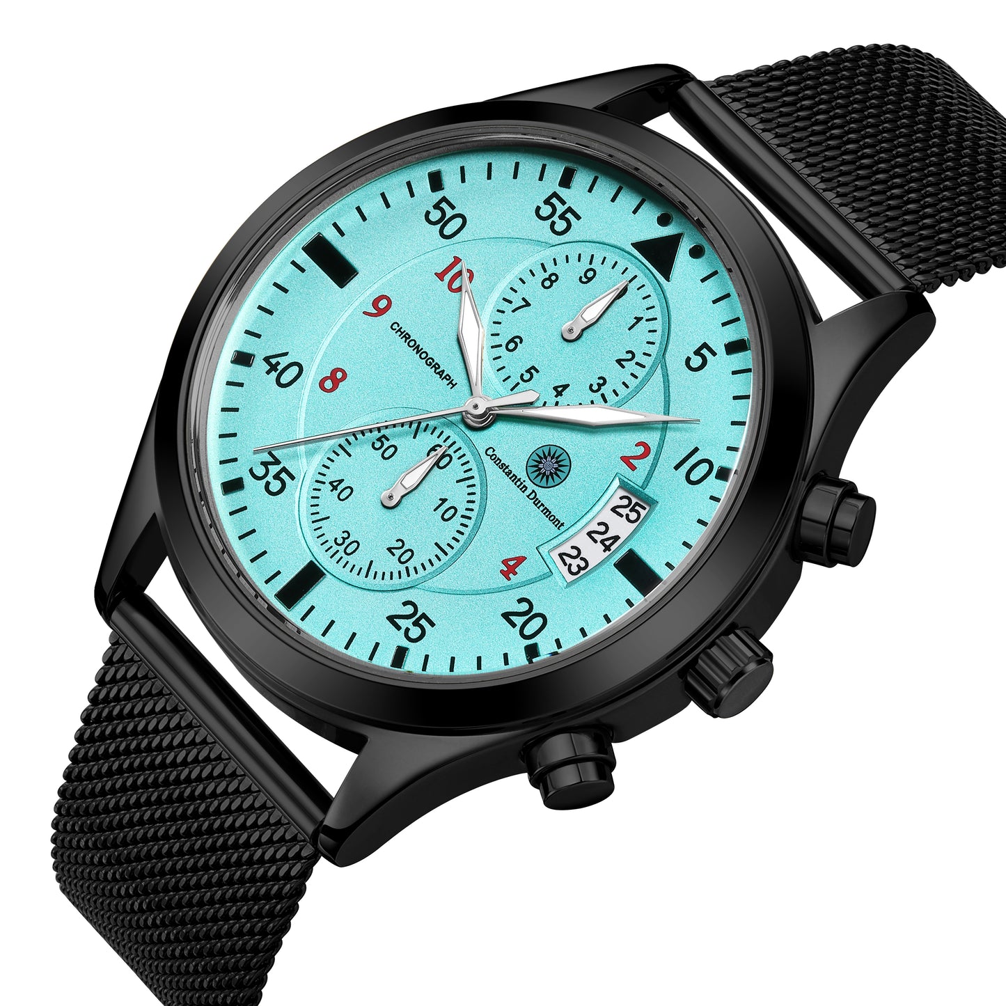 Constantin Durmont Herren Armbanduhr Lumadoré Turquoise Noir