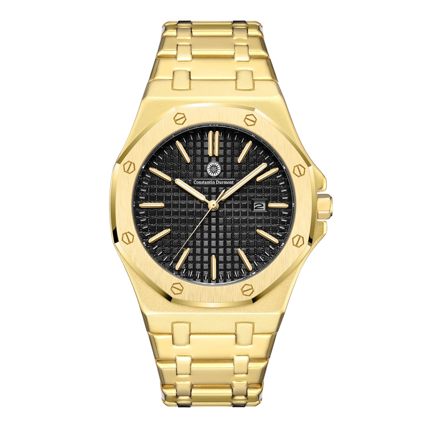 Constantin Durmont Herren Armbanduhr Montédur Noir Doré