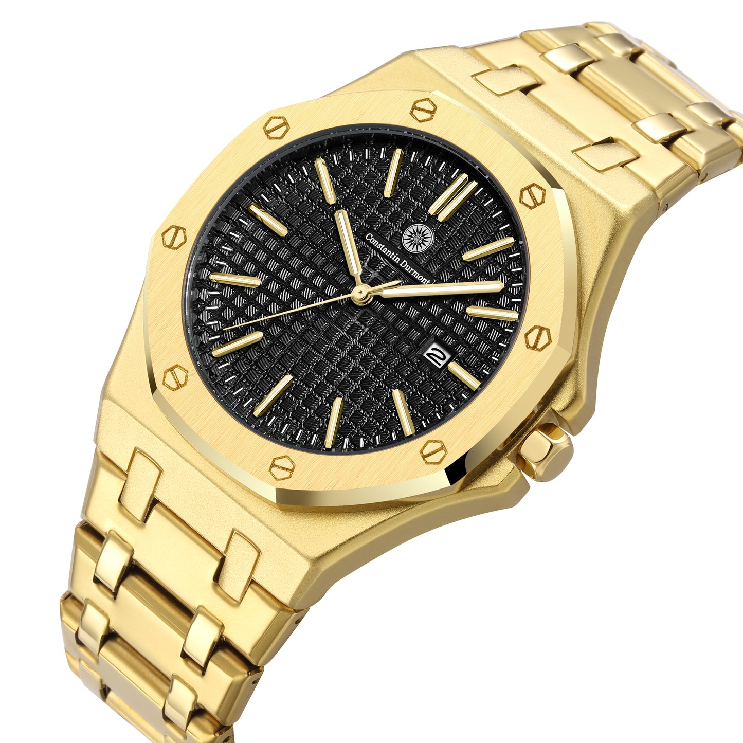 Constantin Durmont Herren Armbanduhr Montédur Noir Doré