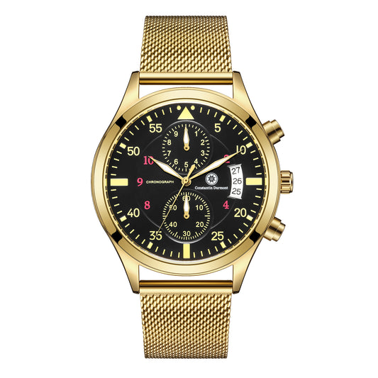 Constantin Durmont Herren Armbanduhr Fliegeruhr Mondevoir GDBK