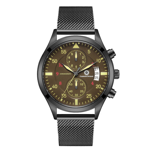 Constantin Durmont Herren Armbanduhr Fliegeruhr Mondevoir IPAZ